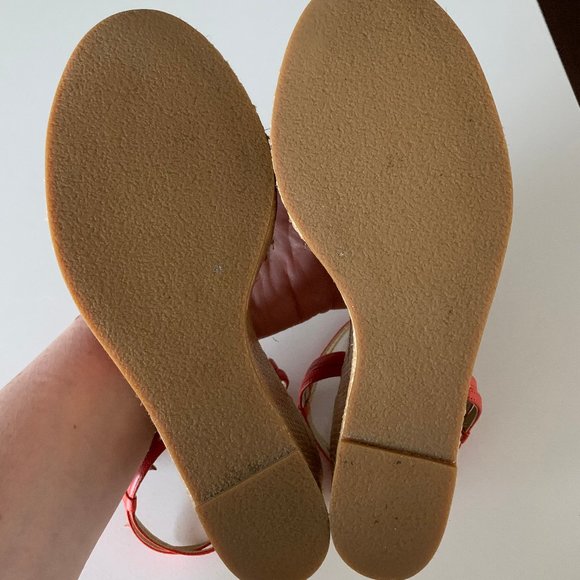 Ann Taylor Wedge Sandal, Cinnamon Orange - Picture 9 of 9